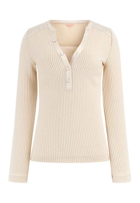 Рипсена блуза с цепка с копчета