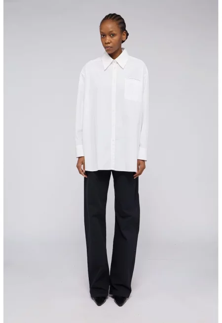 Риза с джоб на гърдите