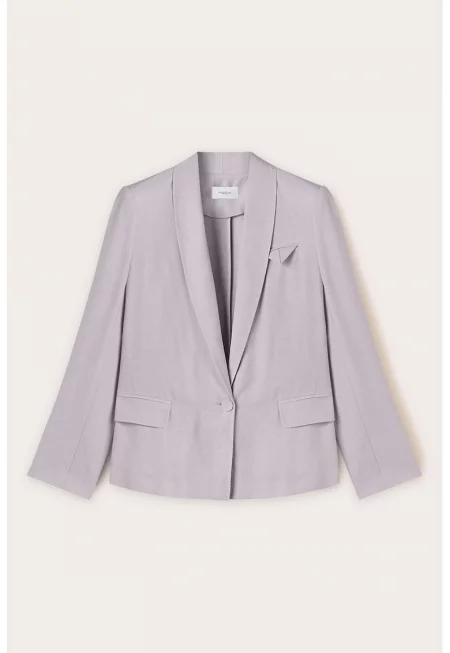 Сако с лен - Бледа лила