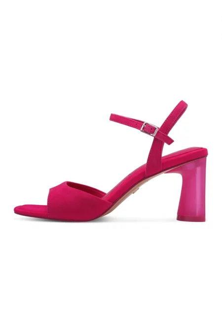 Сандали с масивен ток - Малина