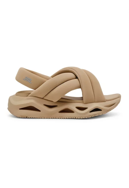 Сандали с овален връх - Бежов