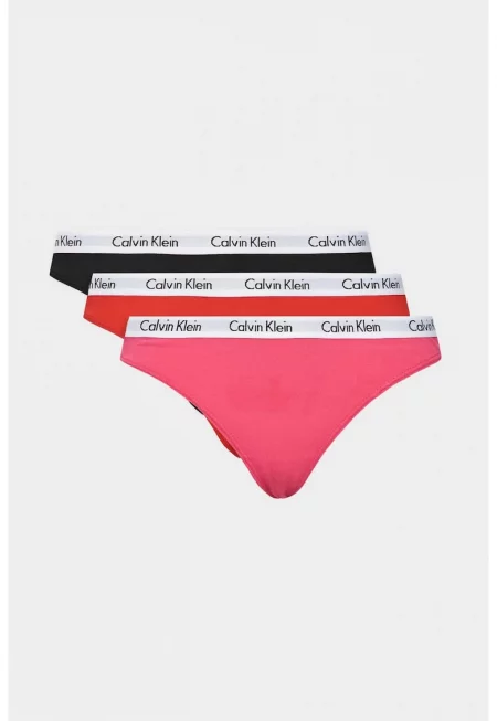 Set 3 perechi chiloti de dama clasici  000QD5146E - Многоцветен