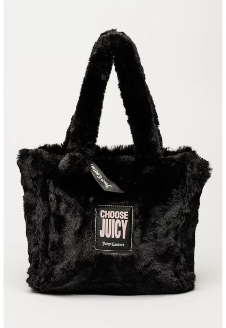 Шопинг чанта Iris с еко пух и несесер