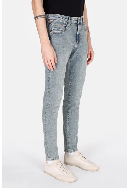 Слим дънки - Светлосин меланж