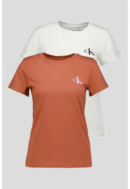 Слим тениска - 2 броя - Персийски портокал