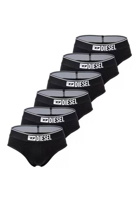 Слипове с лого - 6 чифта - Черен