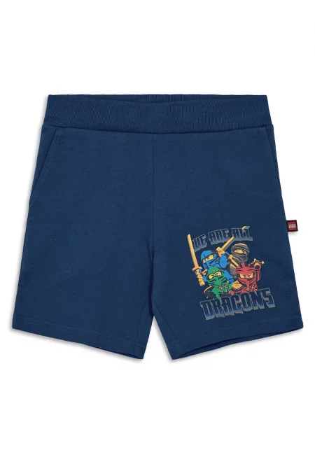 Спортни шорти за момчета  12011466 - Органичен памук - Тъмносин - Тъмносин