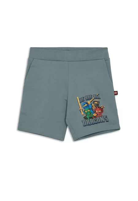 Спортни шорти за момчета  12011466 - Органичен памук - Зелен - Зелен