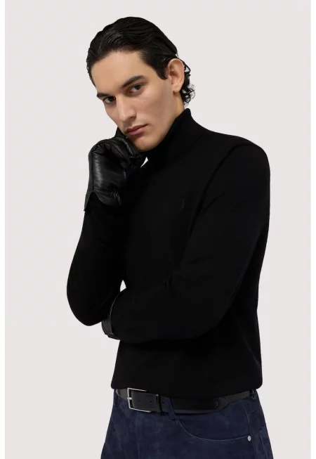 Стандартен пуловер с поло