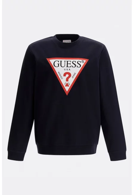 Суитшърт с овално деколте и лого