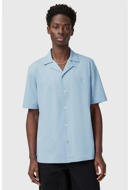 Свободна риза Hudson - Светлосин