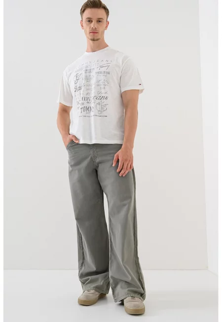 Тениска с овално деколте и принт