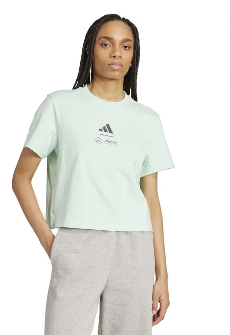 Тренировъчна тениска с лого - Бледозелен