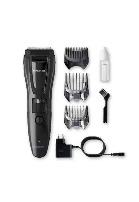 Тример  За брада и мустаци - 1-20 мм - Измиващ - Черен