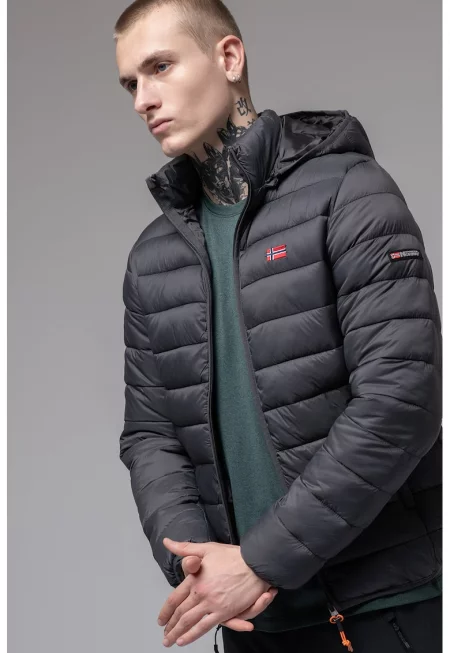 Ватирано зимно яке Amigolor - Тъмнозелен