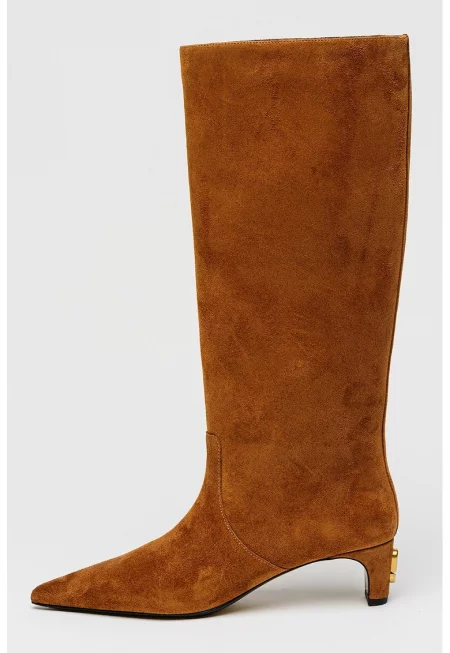 Велурени ботуши до коляното The Mel