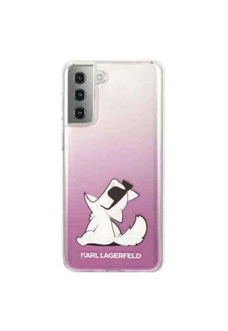 Защитен калъф arl Lagerfeld Choupette Fun за Samsung Galaxy S21+ 5G - Pink