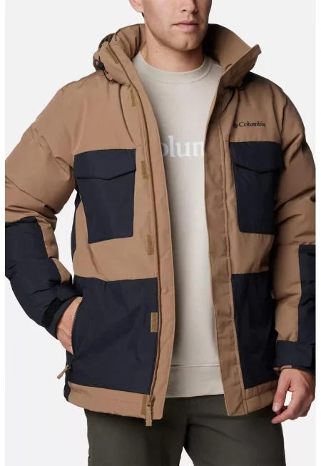 Зимно яке Marquam Peak Fusion II с качулка и джобове - Черен/Камел