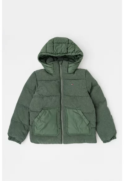 Зимно яке с отделяща се качулка