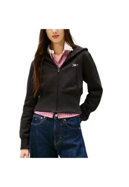 Блуза с цип  TJW REG SILVER SCRIPT ZIP THRU-DW0DW21943-BDS