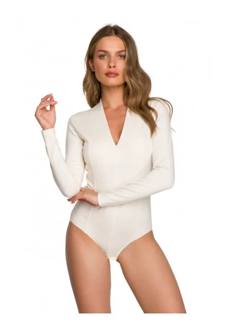 Боди  памук/полиестер - бяло - Бял