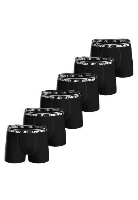 Боксерки с лого - 6 чифта - Черен