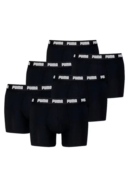 Боксерки с лого на талията - 6 чифта - Бял/Черен