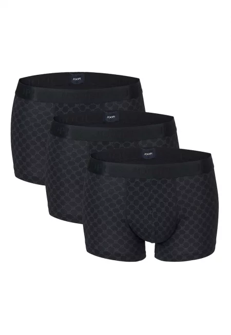 Боксерки с принт - 3 чифта - Черен