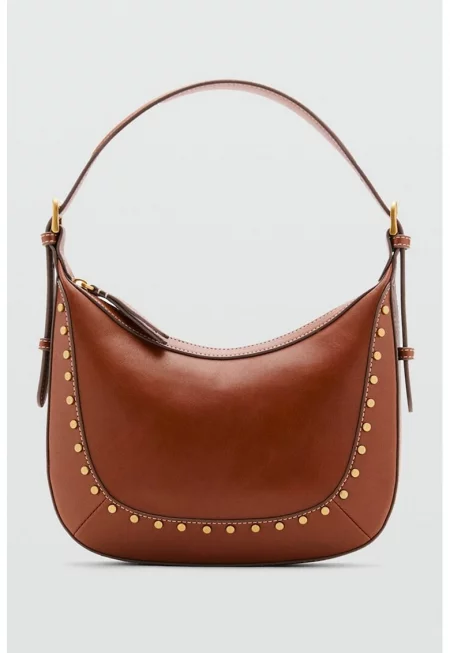 Чанта през рамо от еко кожа с нитове