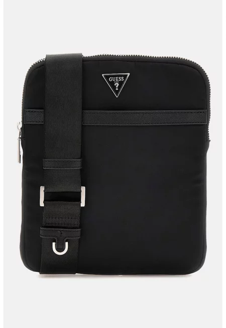 Чанта през рамо с лого - Черен