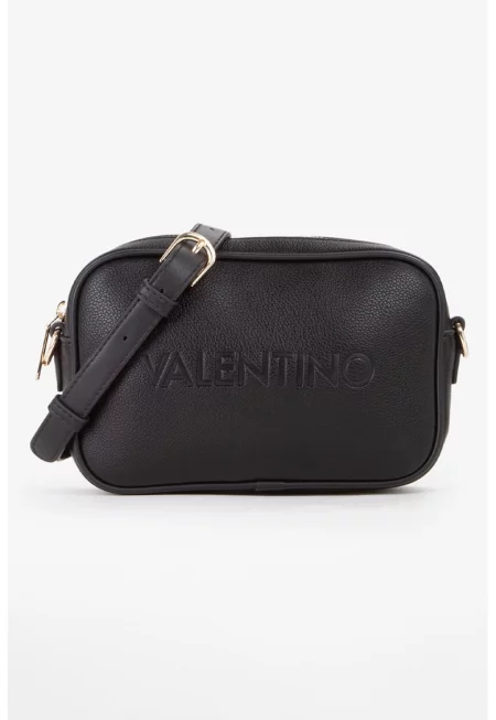 Чанта през рамо с релефно лого