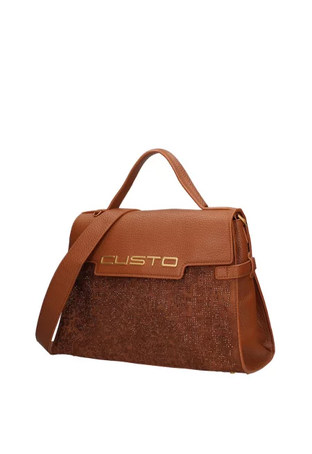 Чанта за рамо Ultra от еко кожа с релефно лого