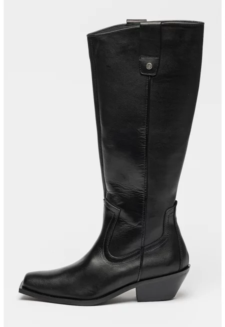 Claudia Leather Knee-High Boots