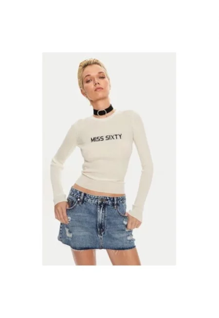 Дамска блуза -  304760068 - Вълна/Коприна - Бежов - Бежов