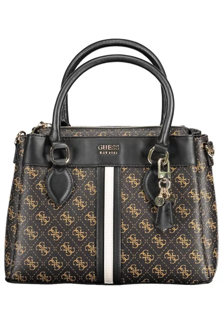 Дамска чанта -  9212303 - лого - кафява - Кафяв