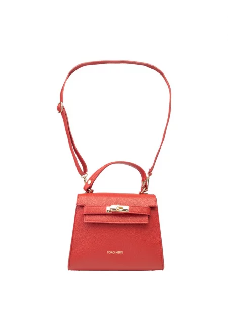 Дамска чанта от естествена кожа - зелена