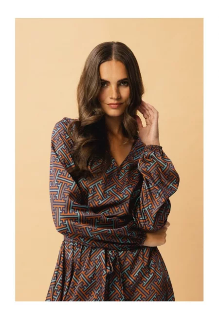 Дамска макси рокля -  Lair - кафява