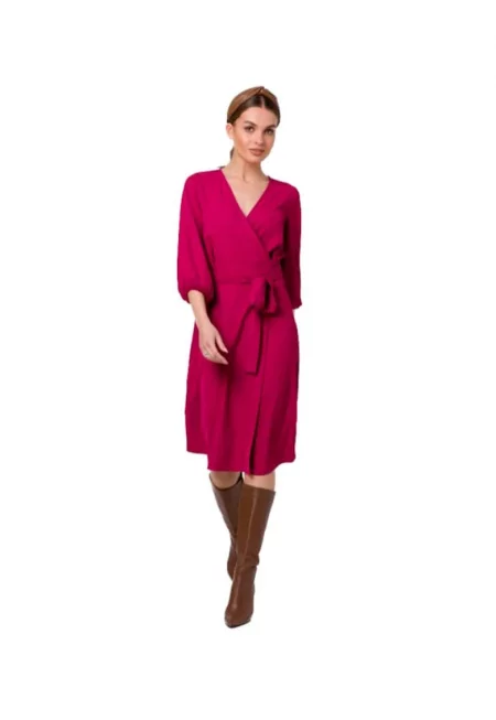 Дамска мини рокля -  Outak - Розово