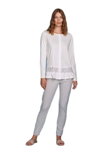 Дамска пижама с дълъг ръкав  8724