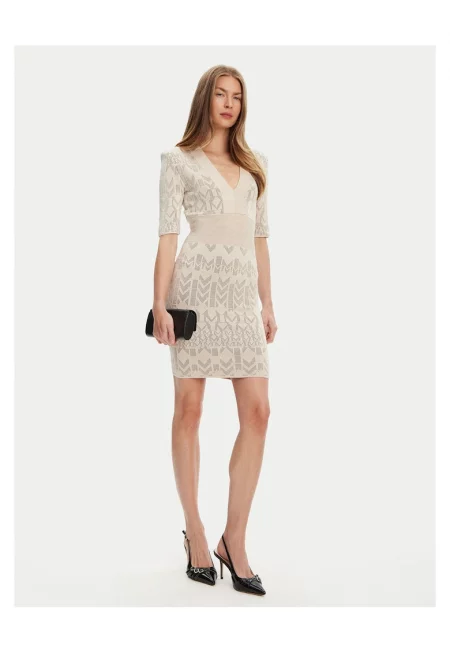Дамска плетена рокля Marciano Guess 5YGK20 5877Z - бежова