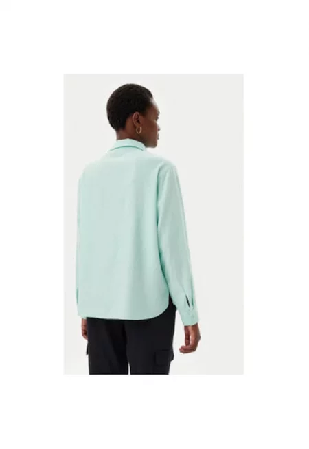 Дамска риза  12002119 - Лен/Вискоза - Зелена - Зелен