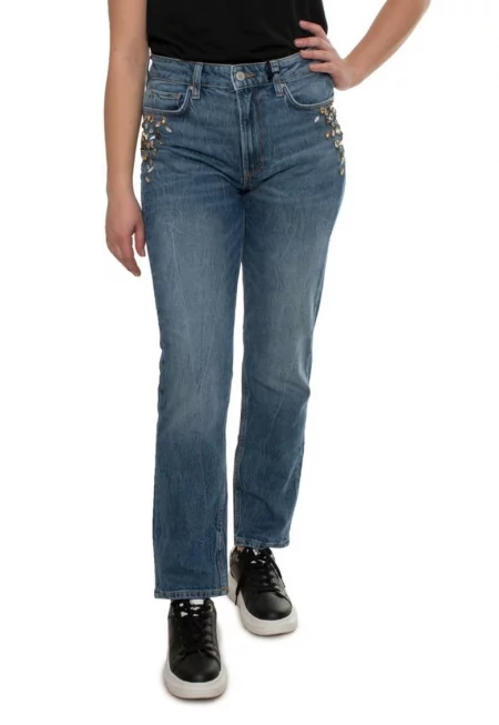 Дамски дънки  W1PA62 - Син