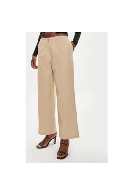 Дамски панталон -  303995799 - Памук - Бежов