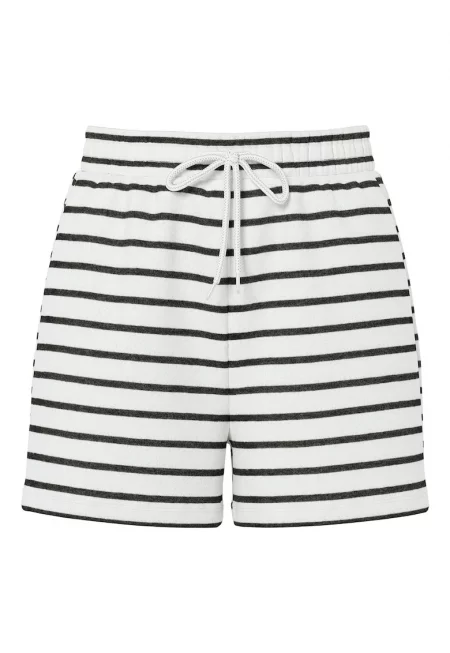 Дамски спортни шорти  17146889 - Памук/Рециклиран полиестер - Бял - Бял