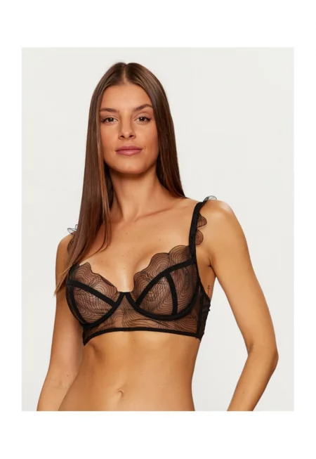 Дамски сутиен -  303496487 - Полиестер - Черен - Черен