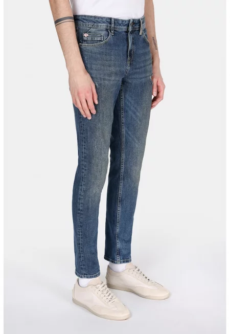 Дънки деграде със стандартна кройка - Син