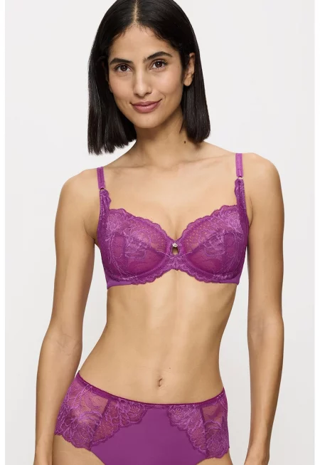 Дантелен сутиен Wild Peony - Аметист