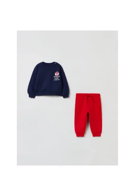 Детски анцуг -  112433 - Червен/Синьо - Памук