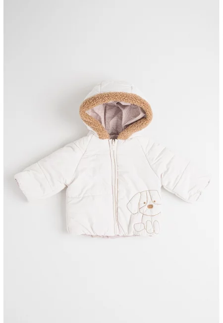 Двулицево зимно яке с цип и графика