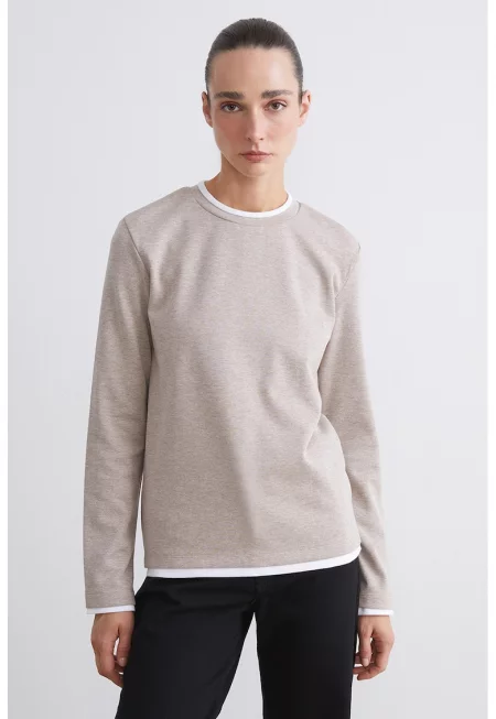 Двуцветна блуза